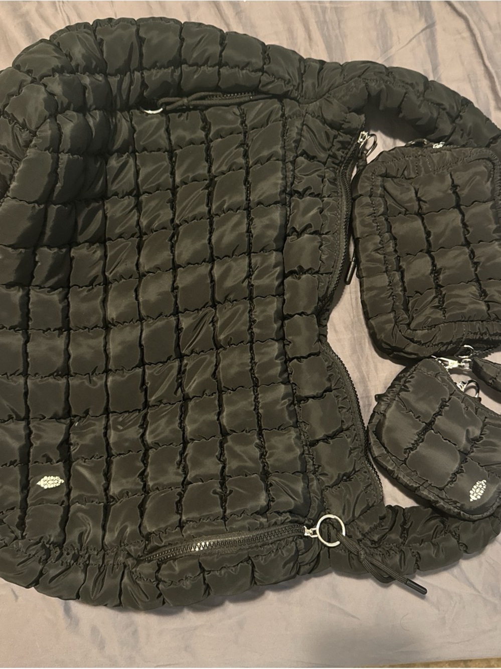 FP Movement by Free People carry all bag with matching mini case and micro pouch